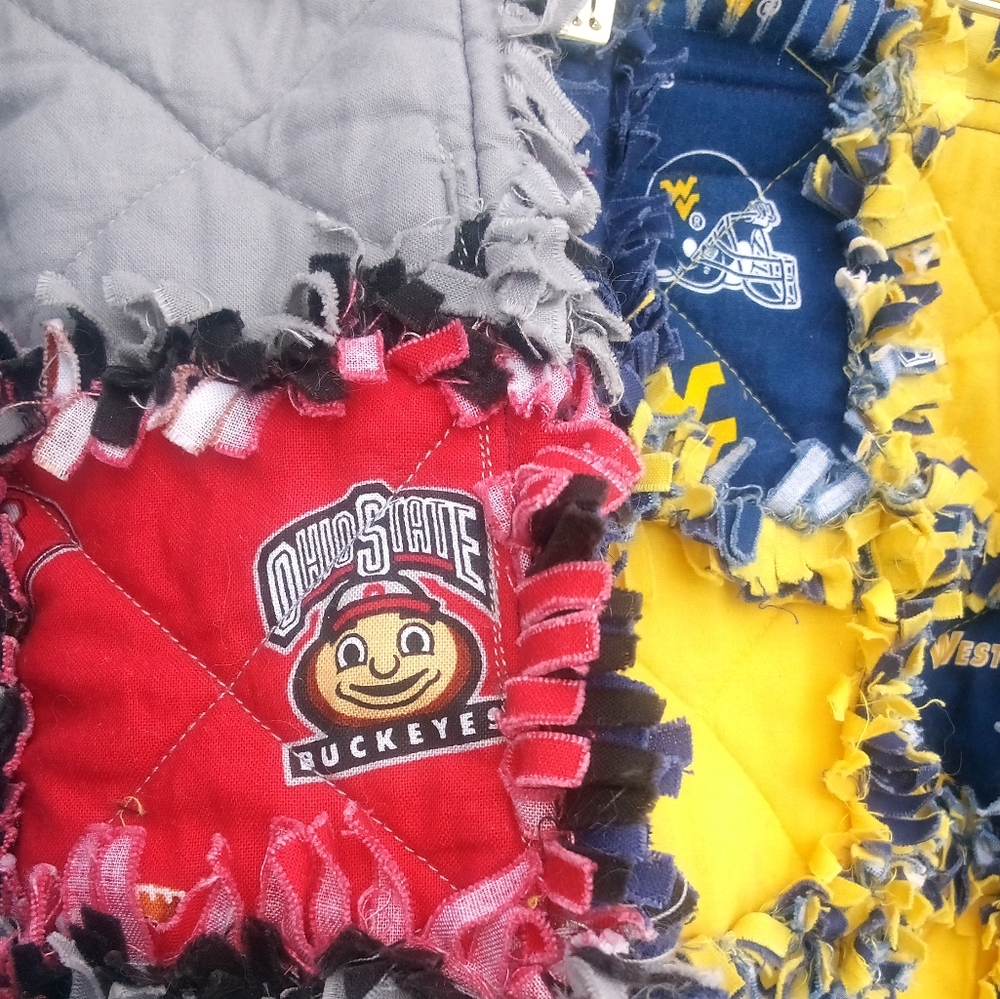 OSU and WVU Quilted Cross Body Purse 👛